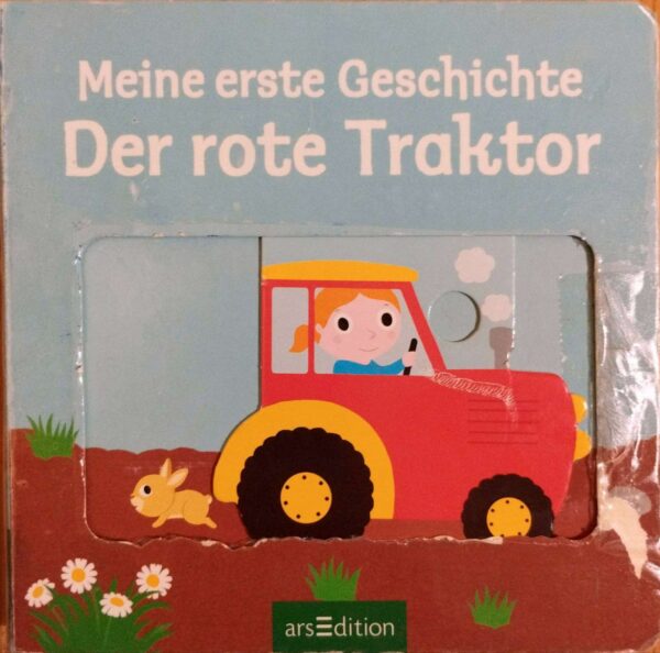 Frontcover vom Buch "Meine erste Geschichte, der rote Traktor"