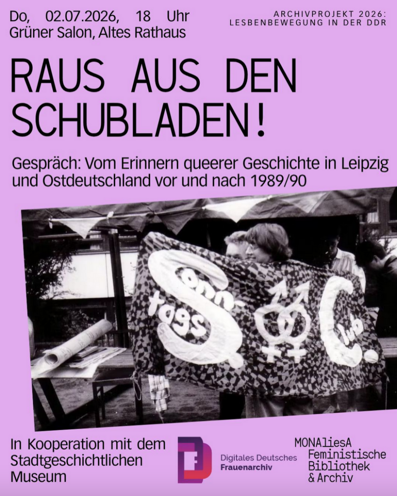 Plakat zur VA, "Raus aus den Schubladen!"